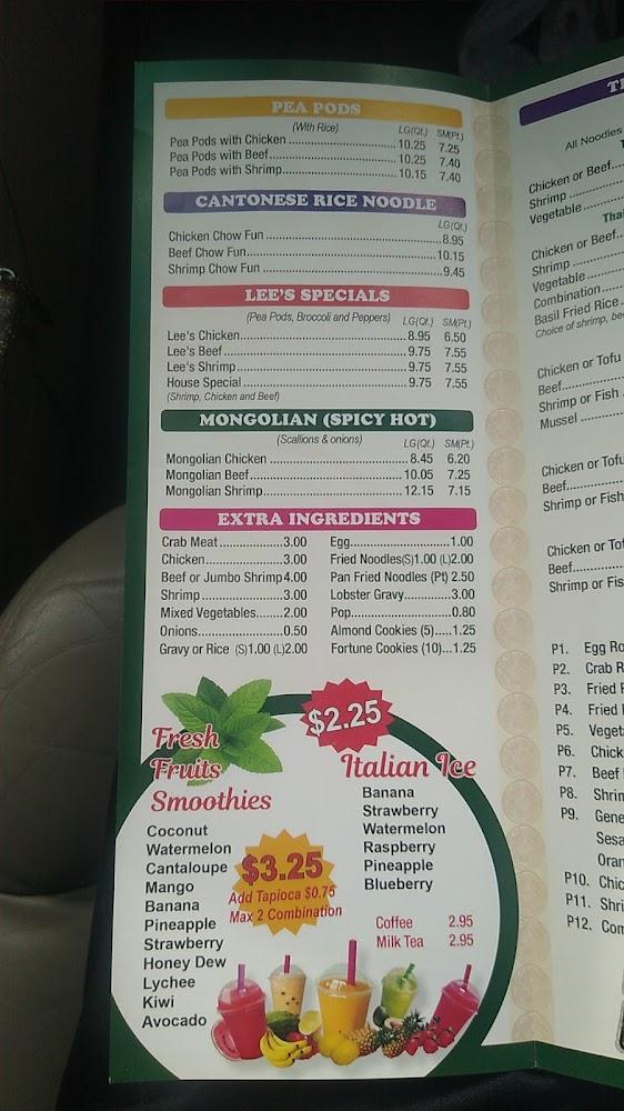 Lee's Chop Suey Menu image 3